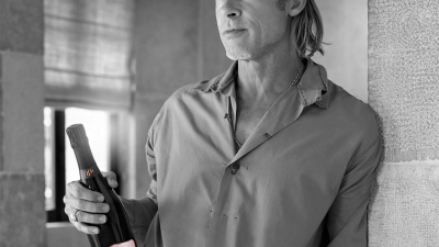 Brad Pitt lanzó su nuevo champán