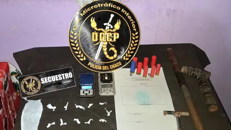 En Quitilipi allanaron una casa por narcomenudeo y se encontraron con armas
