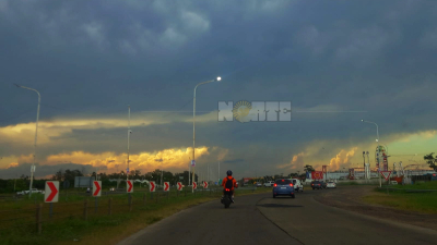 Amaneció con cielo cubierto, 15°C y fuertes vientos