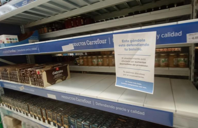 Góndolas con pocos productos, el reflejo de la gran crisis en Resistencia