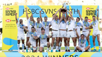 Los Pumas seven iniciaron el año con el festejo de un título