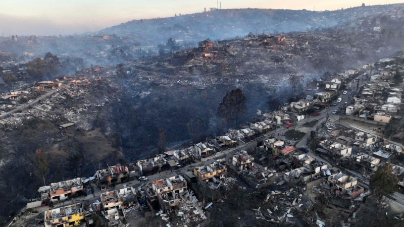 Al menos 46 personas murieron por los incendios forestales en Chile