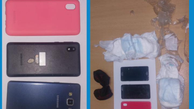 Decomisaron dos celulares en la U7