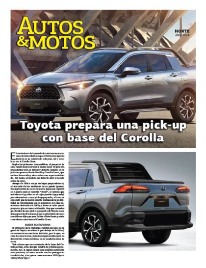Toyota prepara una pick-up con base del Corolla