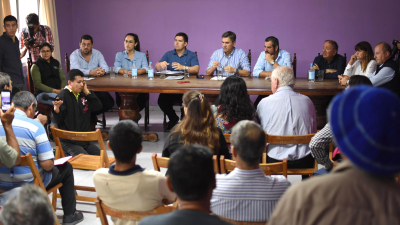 El gobernador se reunió con productores de Las Garcitas