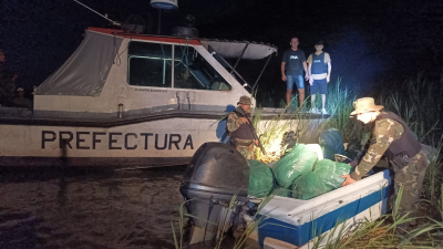 Prefectura secuestró un cargamento de 320 kilos de marihuana en Corrientes