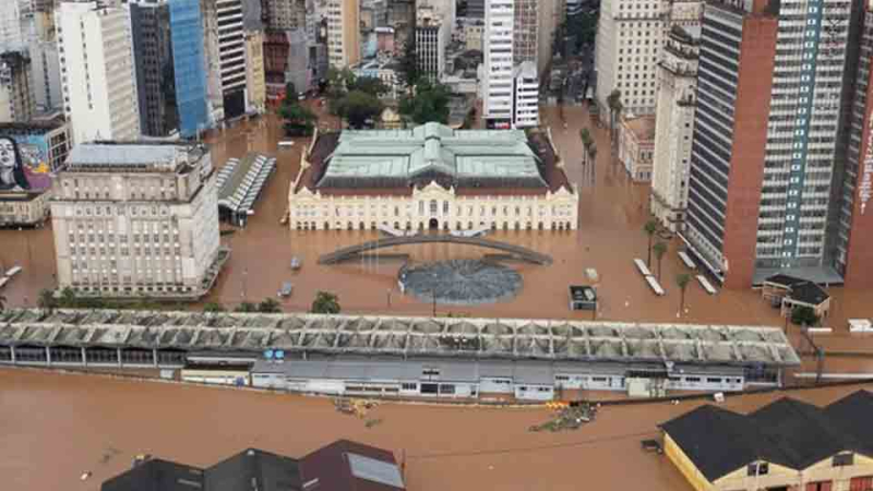Porto Alegre planea una "ciudad provisional" por inundaciones en sur de Brasil