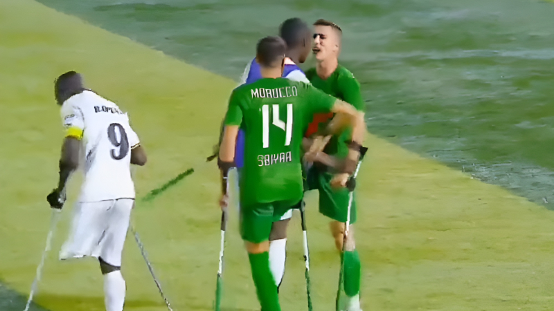 Final de la Copa Africana de Amputados terminó en batalla campal a muletazos
