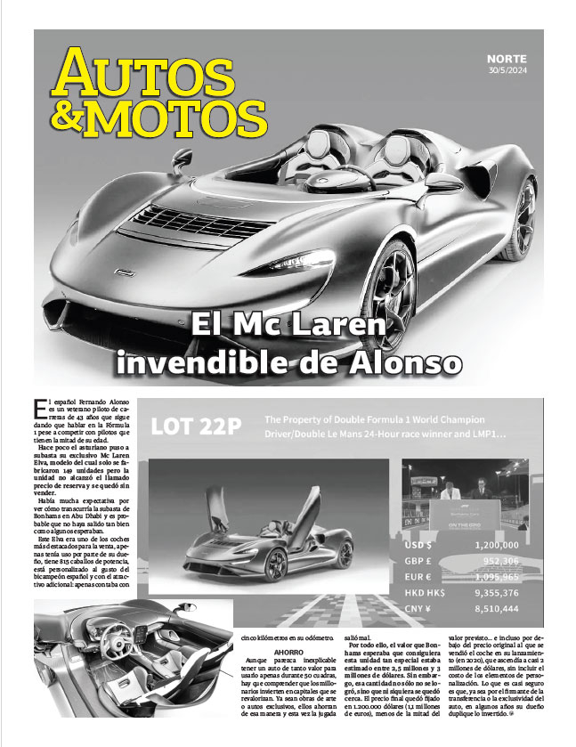 El Mc Laren invendible de Alonso