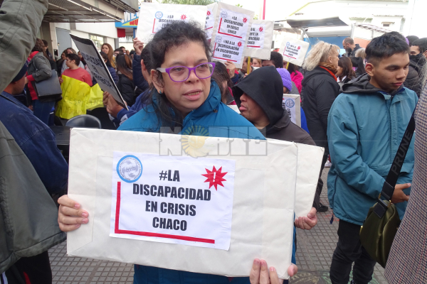 Marcha para reclamar que no se desregule la atención en discapacidad