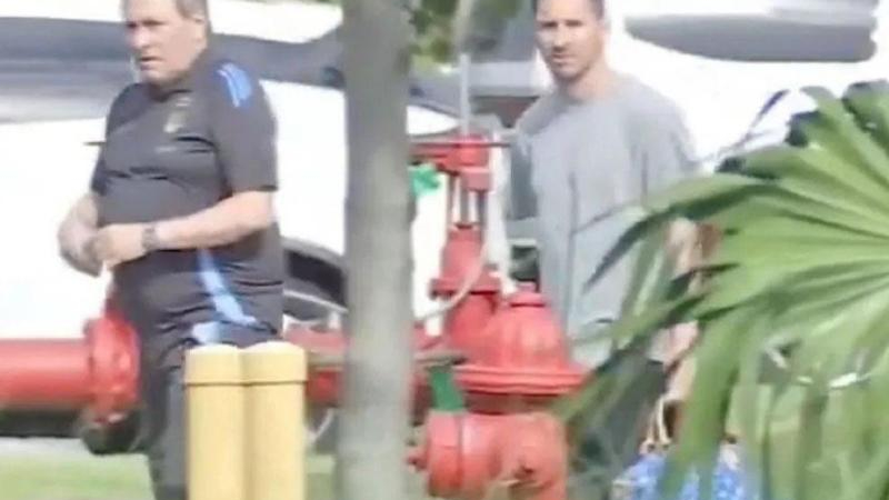Un relajado Messi empezó a moverse con la Selección