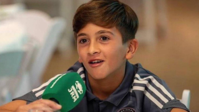 La tierna entrevista a Thiago Messi durante un torneo con Inter Miami