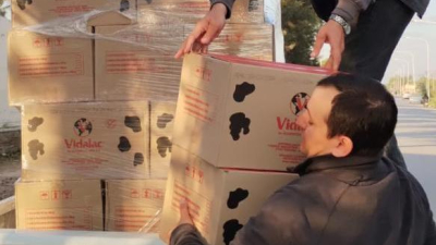 En Sáenz Peña, el 83 por ciento de las 23 toneladas de leche se entregó puerta a puerta