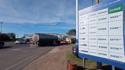 Rigen las nuevas tarifas en los peajes de la ruta nacional 16