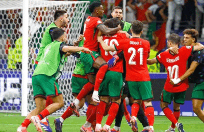 Portugal avanzó a cuartos tras vencer por penales a Eslovenia