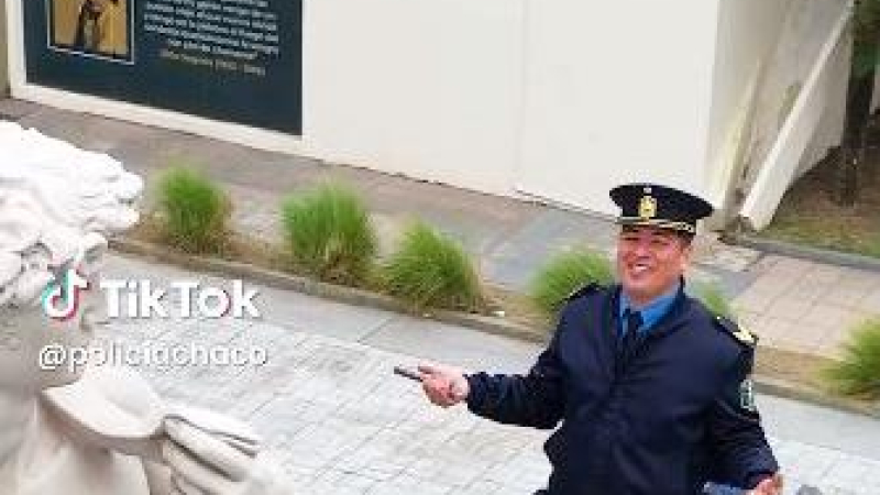 Polémica por un video de la Policía del Chaco previo a la Bienal de Esculturas