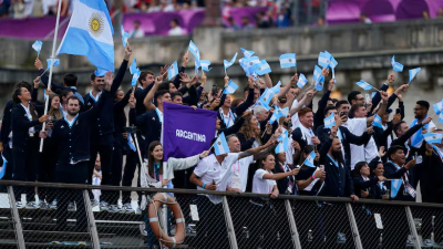Así fue el ingreso de la delegación de Argentina en la ceremonia de apertura de los Juegos Olímpicos