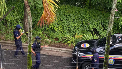 Fuerzas policiales del régimen chavista rodean la embajada argentina en Caracas