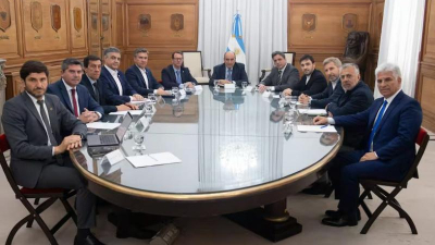 Francos recibió a gobernadores de JxC: hubo reclamos y planteos políticos