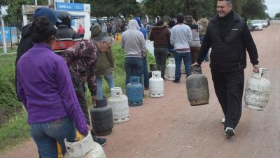 Un tubo de gas de diez kilos a domicilio sale $19.500