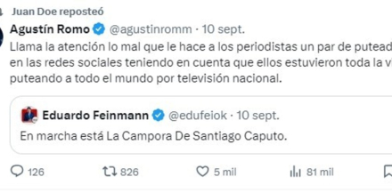 El funcionario Juan Carreira compartió mensajes contra Eduardo Feinmann.jpg