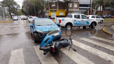 Una mañana lluviosa y accidentada en Resistencia