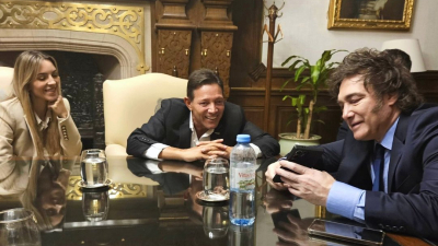 Javier Milei recibió en Casa Rosada al verdadero "Lobo de Wall Street"