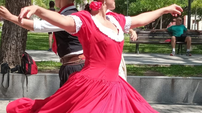 Clase abierta de chamamé sobre danza