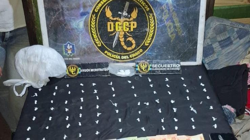 Secuestran 71 dosis de cocaína en el barrio Chino