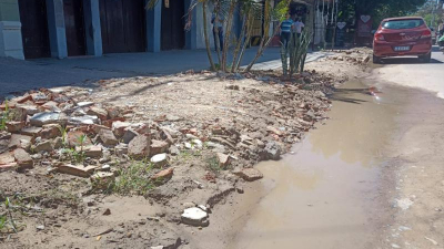 Vecinos molestos con Sameep por cómo dejaron las veredas