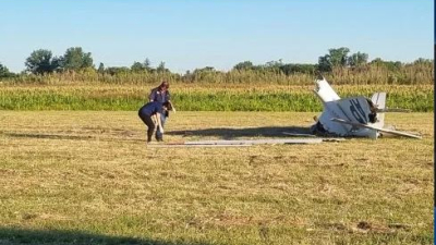 Una avioneta se estrelló y murió el piloto