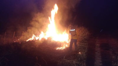 La Eduvigis: causó un incendio y con un machete enfrentó a policías