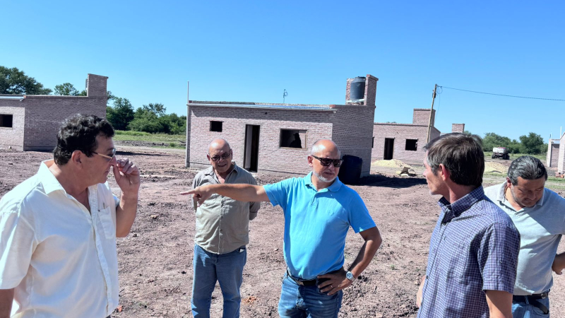 A buen ritmo avanza la construcción de viviendas en Colonia Aborigen