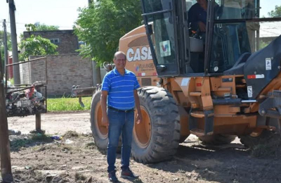 Avanzan los trabajos de ripio en varios sectores de Villa Ángela