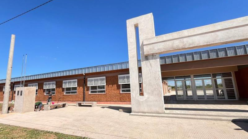 A buen ritmo avanza la obra en la Escuela 1027 de Charata