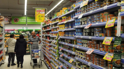 Supermercados: las ventas cayeron 18,7% en 2024