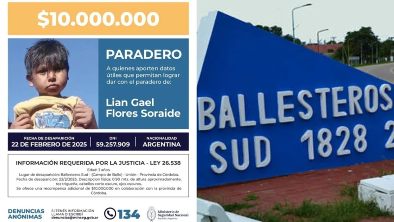 Ofrecen una recompensa de $20 millones para obtener datos sobre Lian