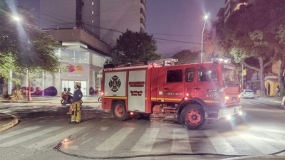 Bomberos controlaron un principio de incendio en un transformador
