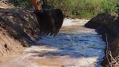 El gobierno del Chaco avanza en la canalización del río Bermejo