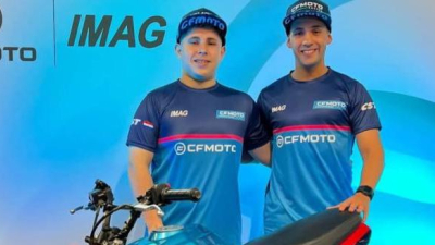 Agustín y Mauro Passarino, en el certamen de velocidad paraguayo