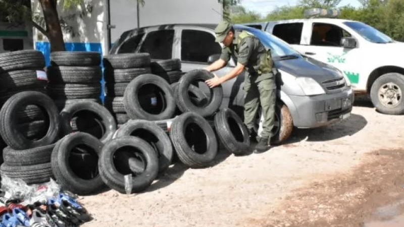 Incautaron 104 neumáticos y mercadería valuada en más de $27 millones