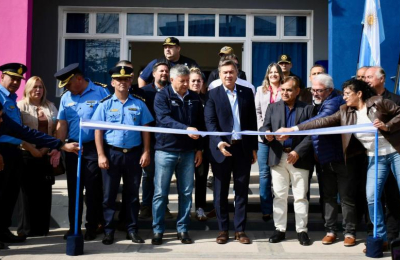 El gobernador inauguró refacciones y ampliación de la División Microtráfico