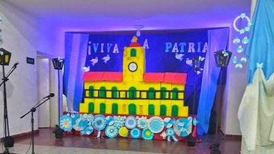 Conmemoración del 25 de Mayo en el Jardín N° 118 de Río Muerto