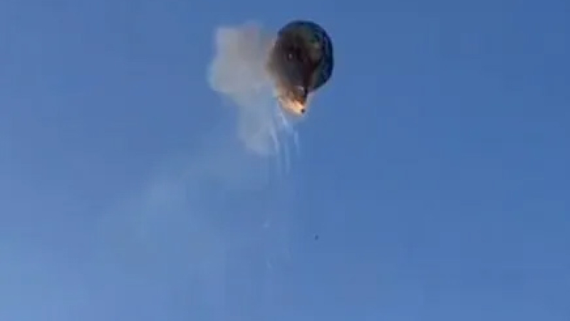 Tragedia en Brasil: se incendió un globo aerostático y murieron al menos ocho personas