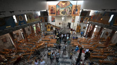 Al menos 22 muertos y 63 heridos en un atentado contra una iglesia en Damasco