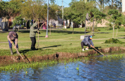 Vecinos destacan el operativo limpieza de "Los carpinchos"