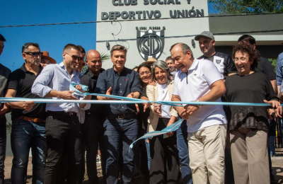 Colonia Elisa: Zdero habilitó obras en el Club Social y Deportivo Unión