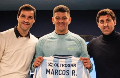 Es oficial: Racing presentó a Marcos Rojo como nuevo refuerzo