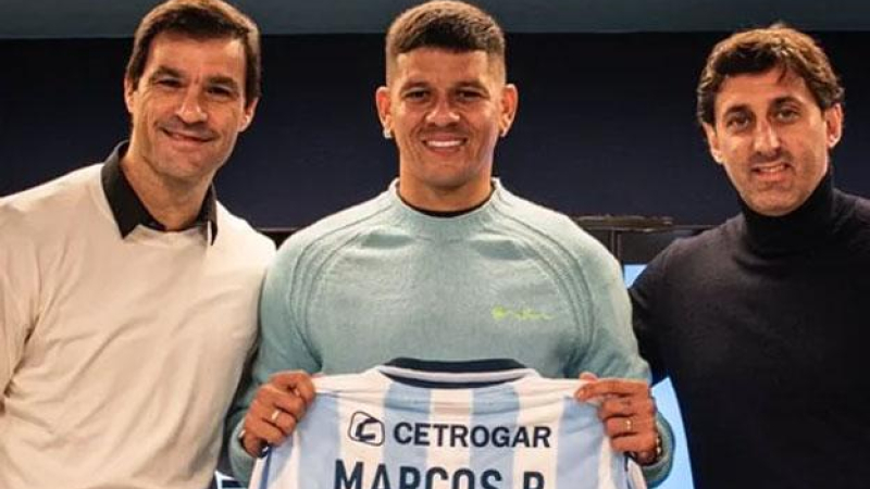 Es oficial: Racing presentó a Marcos Rojo como nuevo refuerzo