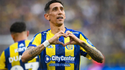 Un golazo olímpico de Di María le dio el empate a Central ante Boca
